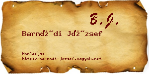 Barnódi József névjegykártya