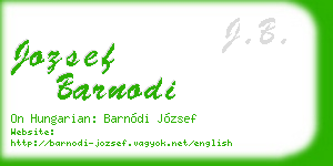 jozsef barnodi business card